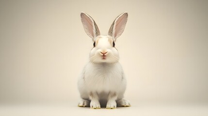 Obraz premium rabbit on a solid background.