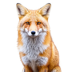 Fototapeta premium red fox vulpes isolated on transparent background