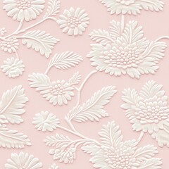 Fototapeta premium Floral Renaissance Seamless Pattern with Blooming Roses