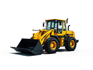 Wheel Loader on white background 