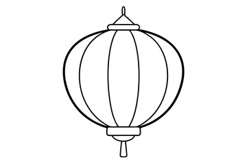 Obraz premium Chinese Lantern Icon Combining Festive Cheer and Cultural Symbolism