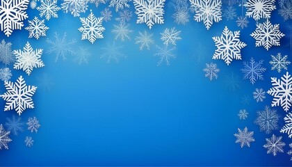 winter snow vector background with copy space graphic resource