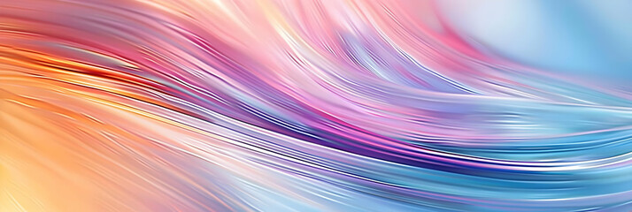 Abstract Background with Curvy Lines in Blue, Purple, and Pink Colors