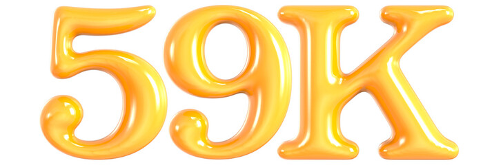 Follower Number 59 3D Render