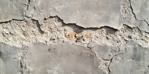 Rough texture features prominently in this image of an old gray wall, showcasing the unique and weathered qualities that give the rough texture its character and depth.