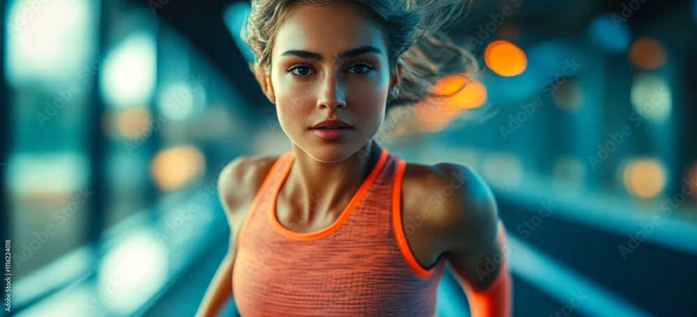 Poster ai-powered fitness platform customizing workouts for user-specific goals and data analytics