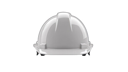Fototapeta premium A white hard hat, commonly used for safety in construction and industrial settings.