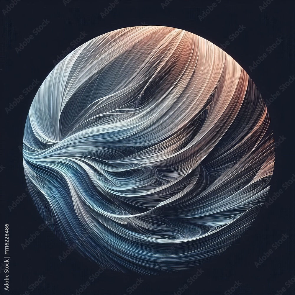 Poster streaked lines strokes with visible striations or lines within t