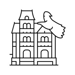 Obraz premium harvest fair autumn line icon vector. harvest fair autumn sign. isolated contour symbol black illustration