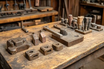 Organized Welding Tools in Warm Workshop Setting