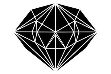 Polygon silhouette vector design