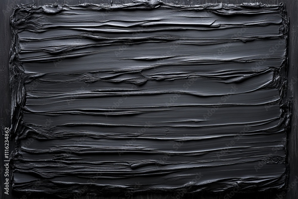 Poster abstract black textured background with raised layers, ideal for artistic and design projects seekin