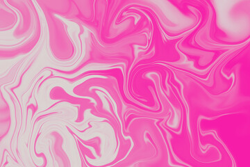 Abstract background of pink and white color from twirling waves. Background for design. Marble ink colorful. Can be used for background or wallpaper. Good for design or logo background or backdrop.