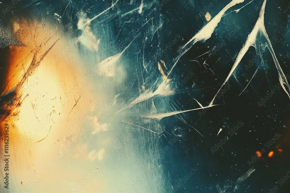 Aufkleber abstract grunge background with vivid colors and textures, featuring swirls of dark and light areas 
