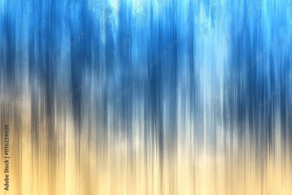 Poster abstract gradient background with vertical stripes in shades of blue and yellow for design, art, or 