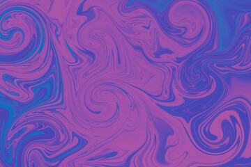 Abstract background of purple and navy color from twirling waves. Background for design. Marble ink colorful. Can be used for background or wallpaper. Good for design or logo background or backdrop.