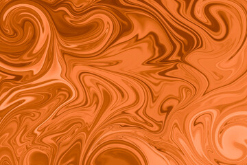 Abstract background of amber color from twirling waves. Background for design. Marble ink colorful. Can be used for background or wallpaper. Good for design or logo background or backdrop.