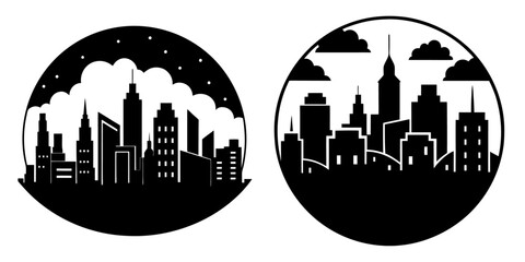 Fototapeta premium Silhouette of City