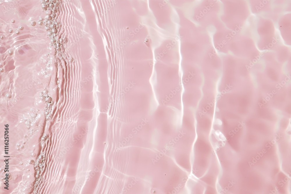 Poster abstract depiction of transparent water surface with dynamic ripples.