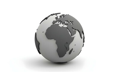 Fototapeta premium Earth isolated on white background