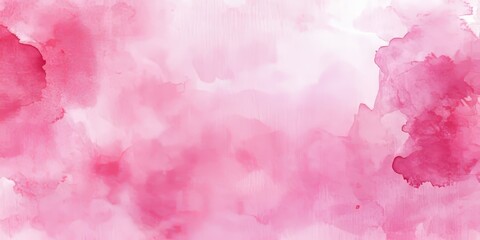 Fototapeta premium Soft pink watercolor background on textured paper creates a stunning visual effect. This pink watercolor background enhances any design with its gentle hues and artistic flair.