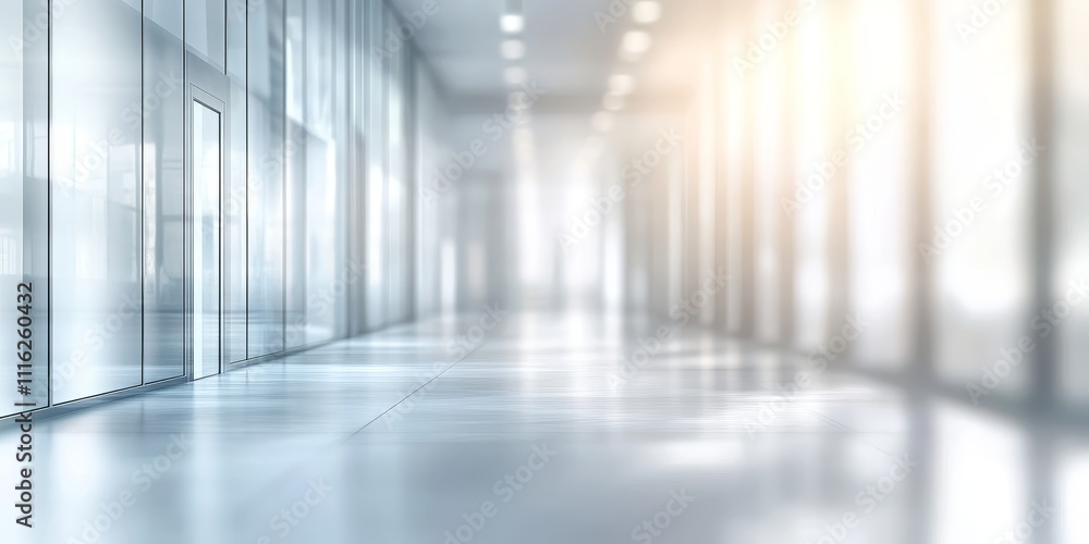 Aufkleber blurred white abstract background featuring a soft grey gradient with bright light creates an ideal 