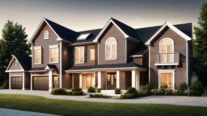 house in the suburbs real estate 