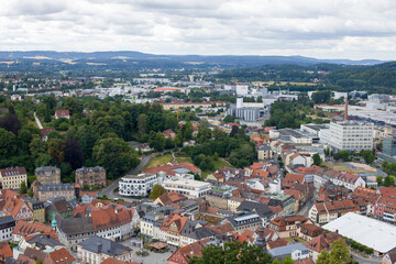 Fototapeta premium Panoramic view over the city of the old town