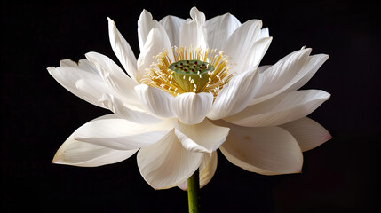 Saussurea obvallata white lotus or brahma kamal flower