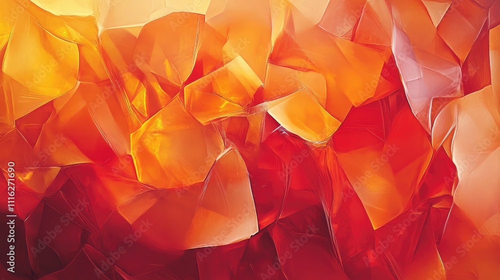 Poster a low-res digital abstract art piece featuring jagged shapes and an angular color field, blending sh