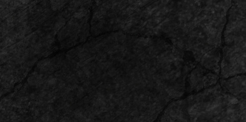 Obraz premium Vintage smooth chalk board backdrop Grunge rock scratch aged cracked antique black distressed gradient rough vintage dirty wall concrete vein texture background.