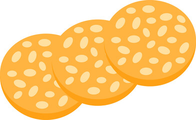 Illustration of Fried Tempeh, Traditional Foods, Baked Tempeh