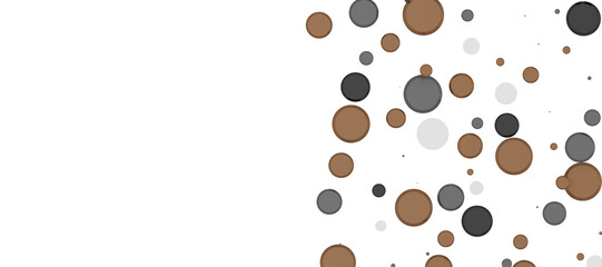 Obraz premium Glittering confetti on a transparent background. Holiday, birthday and Christmas decoration