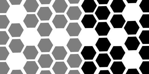 Obraz premium Black hexagon 3D background texture. modern abstract polygonal pattern. 3d rendering illustration. Futuristic abstract banner. white and black lines 3d Hexagonal. honeycomb black Background.