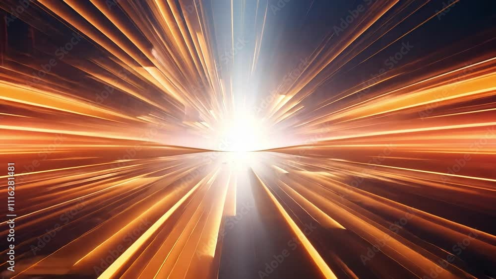 Aufkleber speed of light: abstract motion blur of light rays