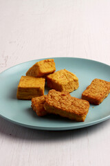 indonesian traditional food culinary business fried chicken ayam goreng cucumber chili sauce asian