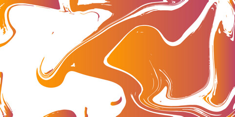 Abstract Orange Liquefy wallpaper art design. Orange Digital marbled texture. Splash of paint. Colorful liquid. Modern stylish colourful template design. Light Orange vector template & chaotic shape