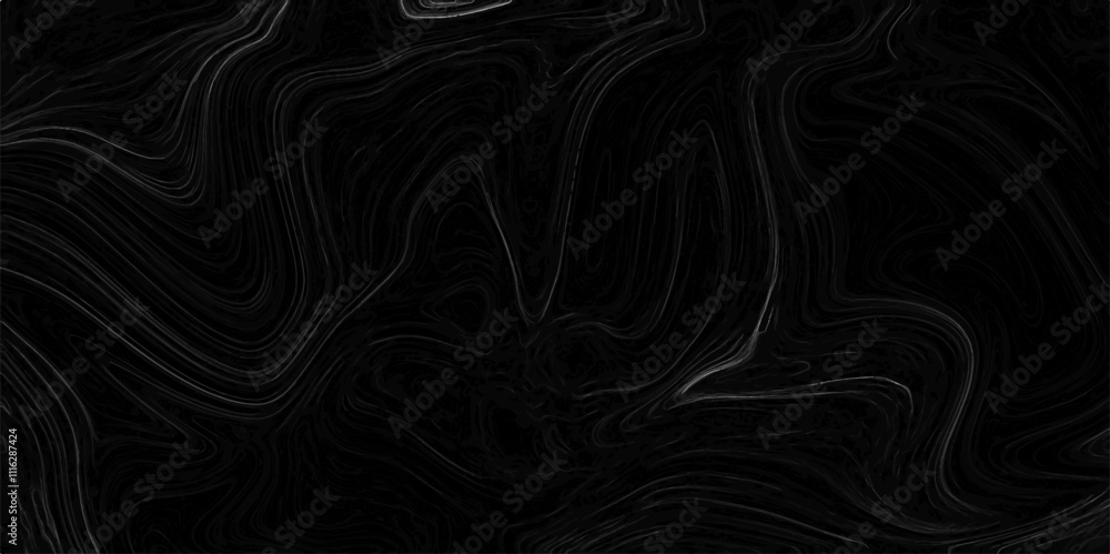 Aufkleber abstract background with black white marble oil ink liquid swirl texture. luxurious shiny cloth back