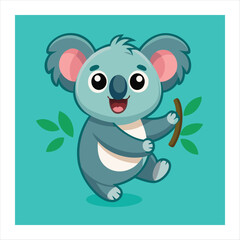 Fototapeta premium simple beautiful koala