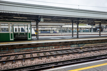 Fototapeta premium old historic train station in london england