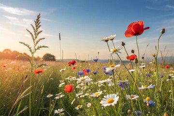  flower meadow in spring