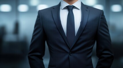 Professional businessman in a tailored suit