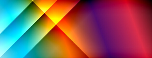 Colorful gradient with lines made of shadow and light. Creative background