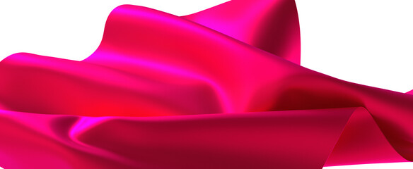 A vibrant swirl of crimson silk ready to be draped in luxury