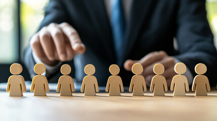 A human resources manager creating a recruitment strategy to attract top talent, working on employee branding, and analyzing job market trends to fill key roles in the organization.