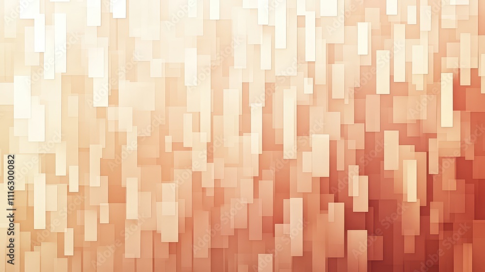 Poster a muted pixel pattern of soft peach and tan colors, creating a warm, calming background that easy on