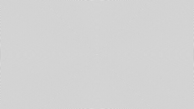 Abstract black circular lines pattern transparent background