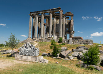 Temple of Zeus in the ancient city of Aizonia, Aizanoi was located at Çavdarhisar,  Kütahya,...
