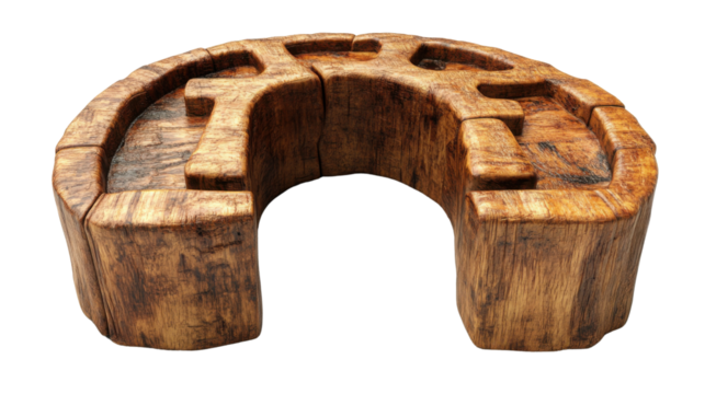 old rusty horseshoe isolated on white background