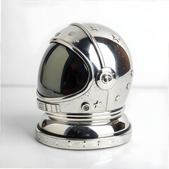 Fototapeta premium space chrome on isolated background